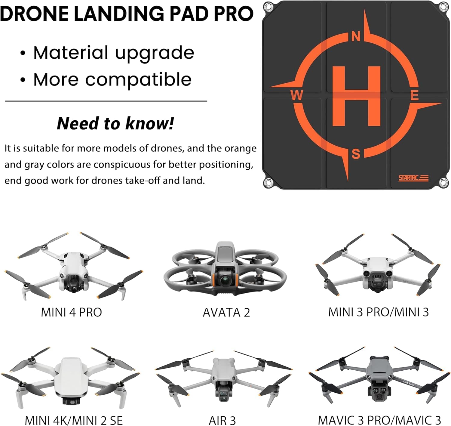 STARTRC Drone Landing Pad, Uni - Dji Drone Mini 4 Pro recension och pris
