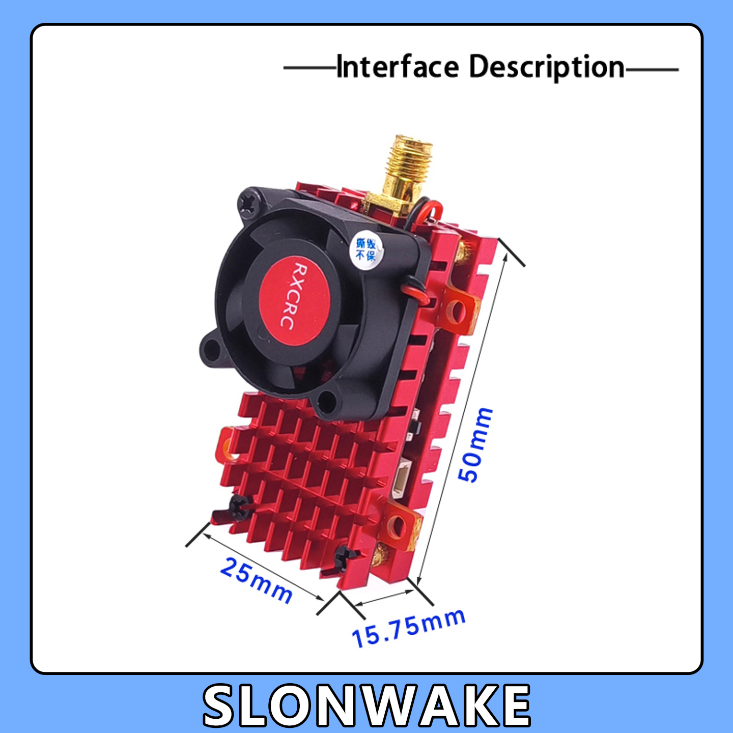 SLONWAKE 5.8G 2W VTX FPV 1800T - Drone Racing Camera recension och pris